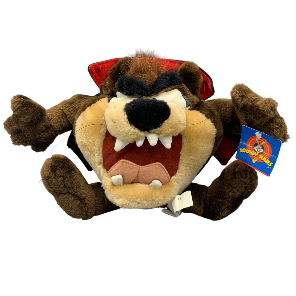 Looney Tunes Tazmanian Devil Halloween Dracula Taz 8" Cap 1998 Play By ACE